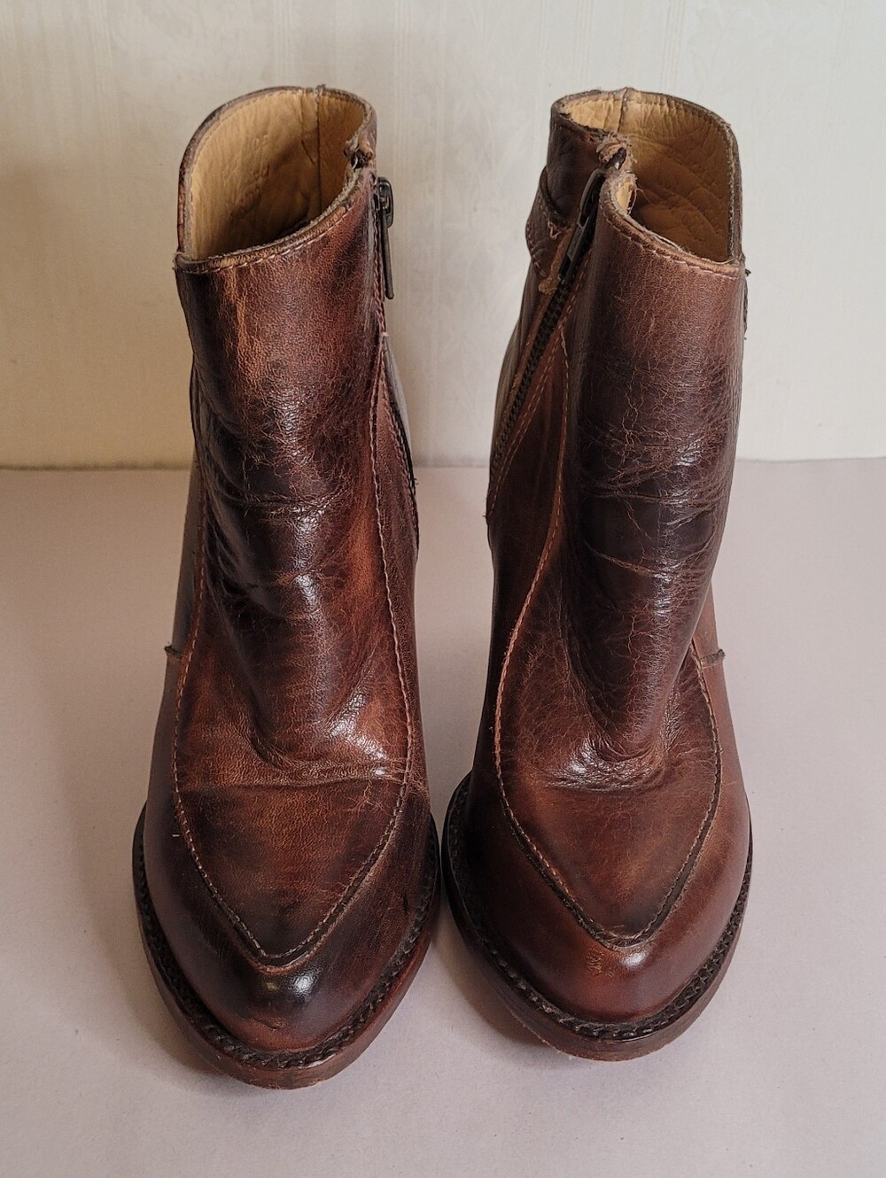 BED STU Isla Brown Heeled Booties - Picture 3 of 13